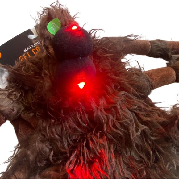 Halloween Pet Costume-Spider W/ Light Up Eyes-Brown-Size Small-NWT - Picture 2 of 5